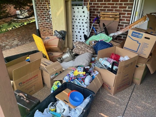 Estate cleanout boxes UVA area Charlottesville VA