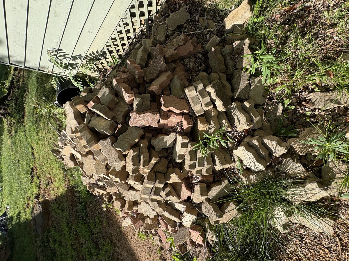 Paver removal Charlottesville